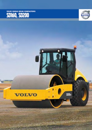 Pojedyncze walce drogowe Volvo SD200