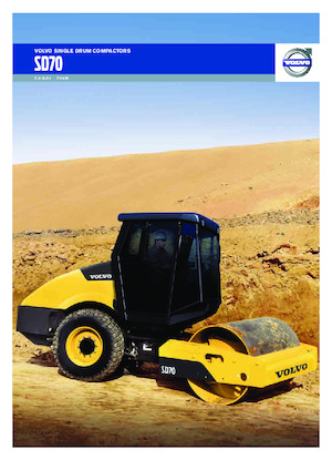 Pojedyncze walce drogowe Volvo SD70