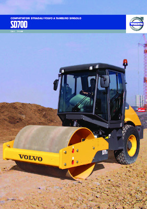 Pojedyncze walce drogowe Volvo SD70F