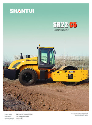 Pojedyncze walce drogowe Shantui SR22-C5