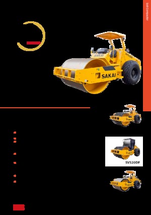 Pojedyncze walce drogowe Sakai SV520TF