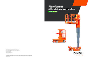 Kołowe platformy robocze z masztem pionowym Dingli AMWP8-8100L