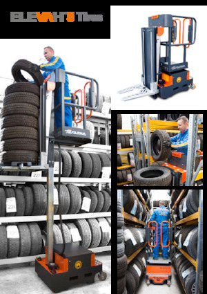 Kołowe platformy robocze z masztem pionowym Faraone Elevah 5 Tires 