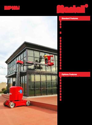 Kołowe platformy robocze z masztem pionowym Mantall IMP-120J
