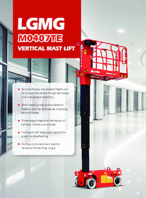 Kołowe platformy robocze z masztem pionowym LGMG  M0407TE