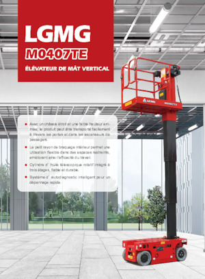 Kołowe platformy robocze z masztem pionowym LGMG  M0407TE