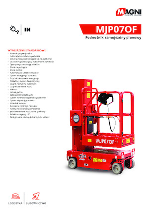 Kołowe platformy robocze z masztem pionowym MAGNI MJP07of