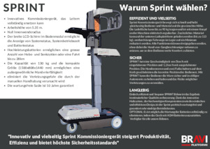 Kołowe platformy robocze z masztem pionowym Bravi Sprint