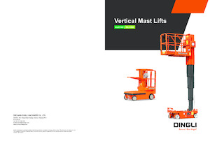 Kołowe platformy robocze z masztem pionowym Dingli TT48