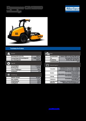 Pojedyncze walce drogowe Dynapac CA 1300 D