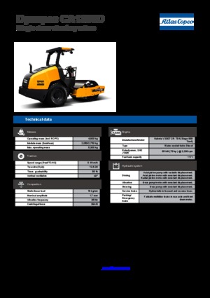 Pojedyncze walce drogowe Dynapac CA 1300 D