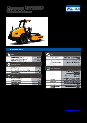 Pojedyncze walce drogowe Dynapac CA 1300 D