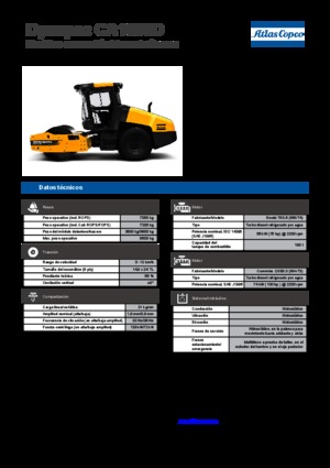 Pojedyncze walce drogowe Dynapac CA 1500 D