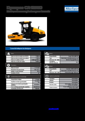 Pojedyncze walce drogowe Dynapac CA 1500 D