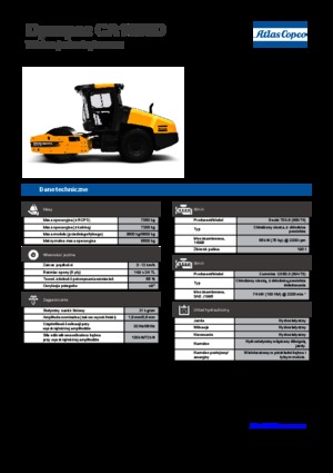 Pojedyncze walce drogowe Dynapac CA 1500 D
