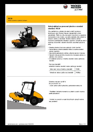 Pojedyncze walce drogowe Wacker Neuson RC50P