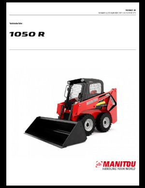 Ładowarki o sterowaniu burtowym Manitou 1050R