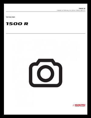 Ładowarki o sterowaniu burtowym Manitou 1500R