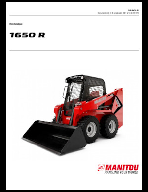 Ładowarki o sterowaniu burtowym Manitou 1650R