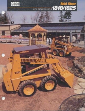 Ładowarki o sterowaniu burtowym Case 1825 