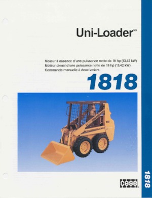 Ładowarki o sterowaniu burtowym Case 1818