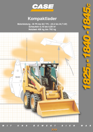 Ładowarki o sterowaniu burtowym Case 1840