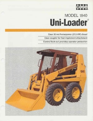 Ładowarki o sterowaniu burtowym Case 1845C 