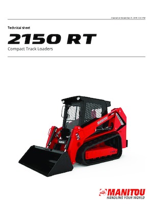 Ładowarki o sterowaniu burtowym Manitou 2150RT