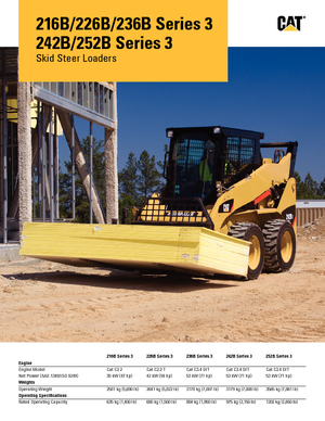 Ładowarki o sterowaniu burtowym Caterpillar 216B II