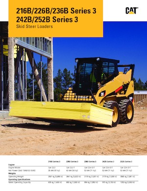 Ładowarki o sterowaniu burtowym Caterpillar 216B Serie 3