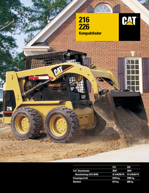 Ładowarki o sterowaniu burtowym Caterpillar 226