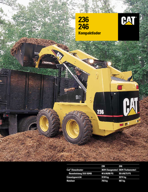 Ładowarki o sterowaniu burtowym Caterpillar 236