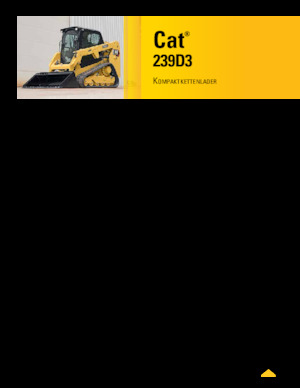 Ładowarki o sterowaniu burtowym Caterpillar 239D Serie 3 Deltalader