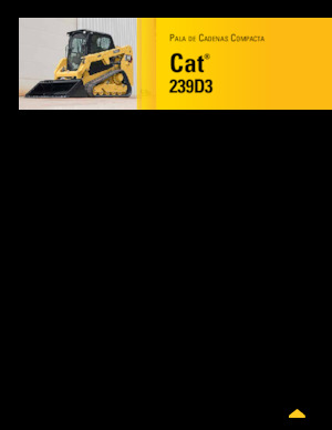 Ładowarki o sterowaniu burtowym Caterpillar 239D Serie 3 Deltalader