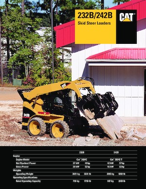 Ładowarki o sterowaniu burtowym Caterpillar 232B