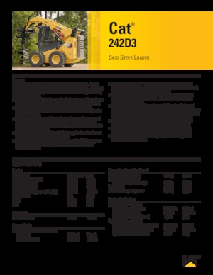 Ładowarki o sterowaniu burtowym Caterpillar 242D Series 3