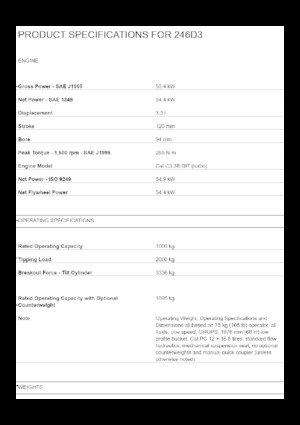 Ładowarki o sterowaniu burtowym Caterpillar 246D3