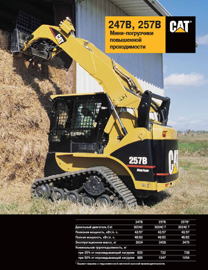 Ładowarki o sterowaniu burtowym Caterpillar 247B