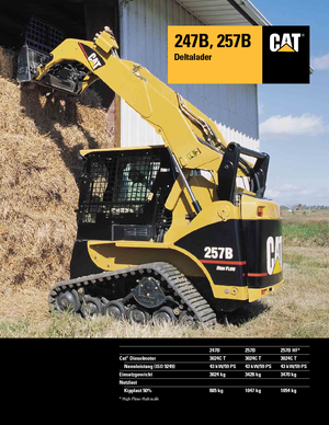 Ładowarki o sterowaniu burtowym Caterpillar 247B