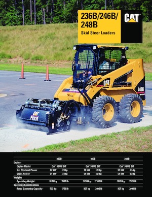 Ładowarki o sterowaniu burtowym Caterpillar 248B