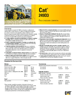Ładowarki o sterowaniu burtowym Caterpillar 249D3