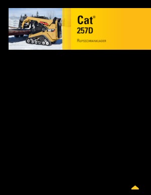 Ładowarki o sterowaniu burtowym Caterpillar 257D