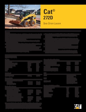 Ładowarki o sterowaniu burtowym Caterpillar 272D