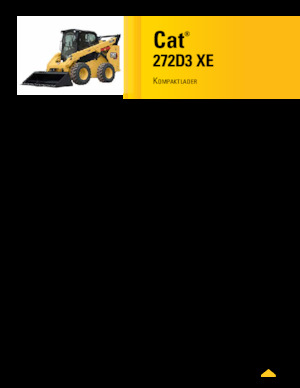 Ładowarki o sterowaniu burtowym Caterpillar 272D XE Serie 3