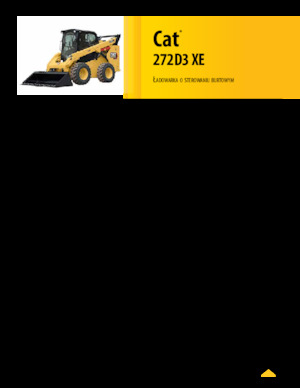 Ładowarki o sterowaniu burtowym Caterpillar 272D XE Serie 3