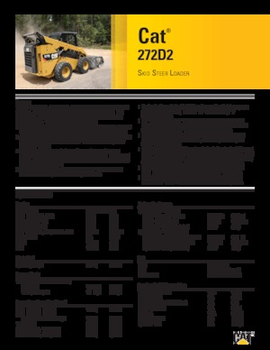 Ładowarki o sterowaniu burtowym Caterpillar 272D2
