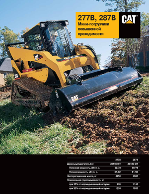 Ładowarki o sterowaniu burtowym Caterpillar 277 B