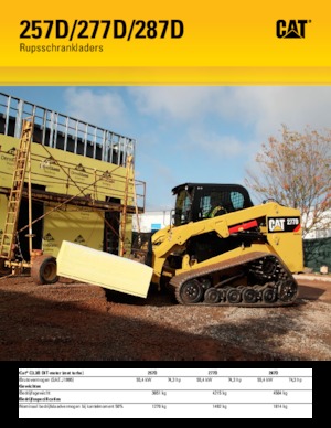 Ładowarki o sterowaniu burtowym Caterpillar 287D