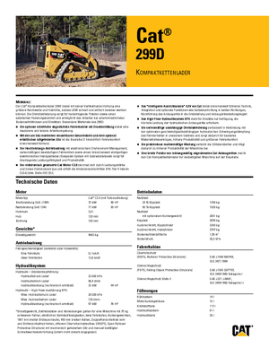 Ładowarki o sterowaniu burtowym Caterpillar 299D2 XHP