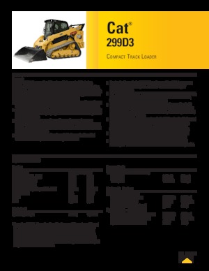 Ładowarki o sterowaniu burtowym Caterpillar 299D Serie 3 Deltalader